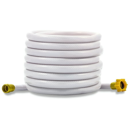 Camco 75ft TastePURE Drinking Water Hose- 5/8"Inner Diameter, PVC, White (22803)