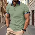 thumbnail image 6 of HAJWOH Polo Shirts for Men Dressy Casual Button Collared Golf T Shirt Classic Solid Color Business Summer Blouses, 6 of 7