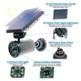 thumbnail image 3 of Solar Powered Motion Security Sensing Spotlight - Outdoor IP66 Waterproof, 360°Rotatable 1400LM Warm Bright White 8 LED Floodlight, 3 of 10