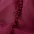 thumbnail image 3 of Pom-Pom Tassel Window Drapes, (Set of 2) Multipurpose Sheer Curtains, 60 X 84, Burgundy, 3 of 5