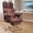 Brow-Leather, variant on KOCEN Big and Tall Office Chair, Desk Chair with Soft Adjustable Armrests, Ergonomic High Back Gaming Chair with Lumbar Support, Executive Computer Chairs with Footrest(PU Leather, Black)