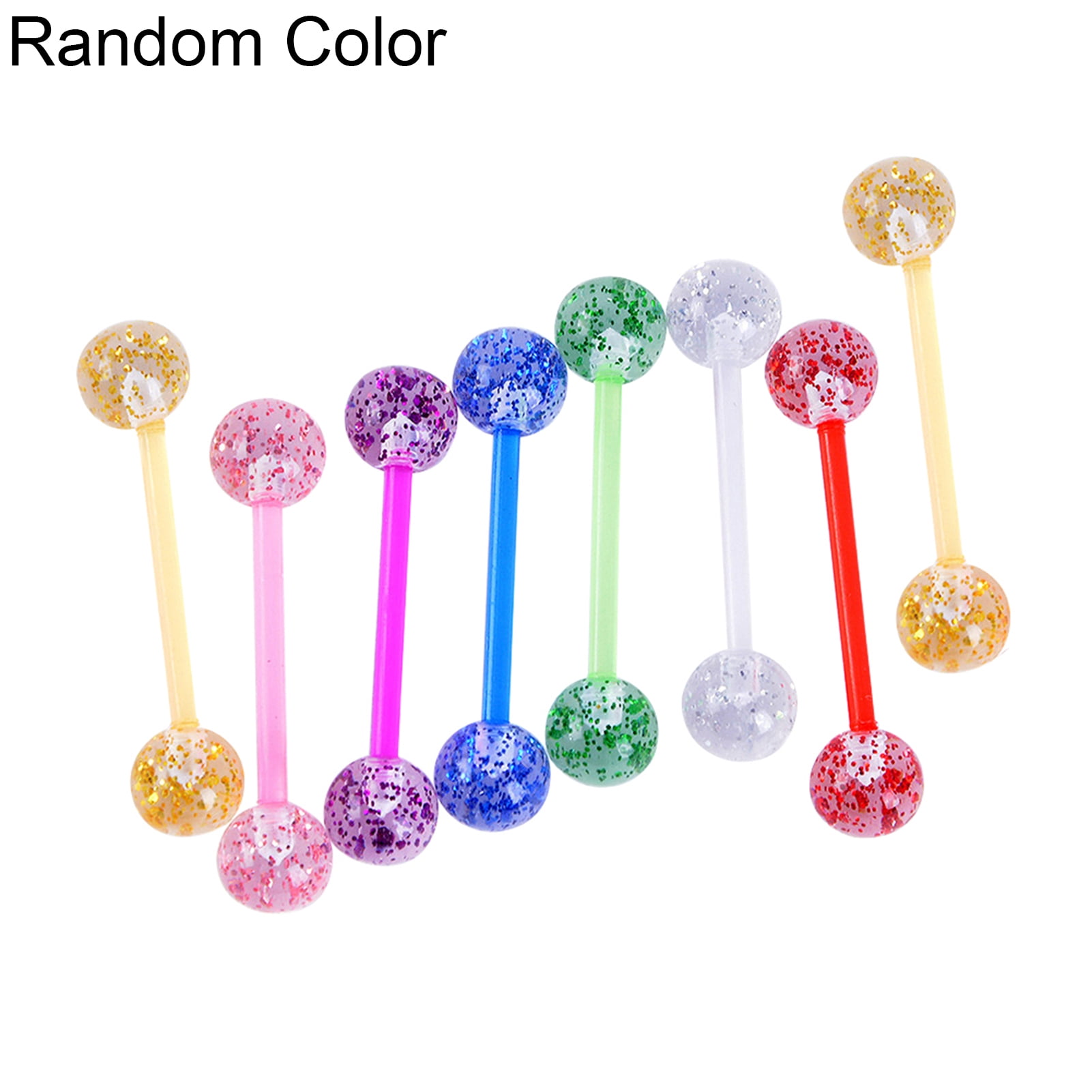Unisex Tongue Piercing bar Barbell Various Colours 