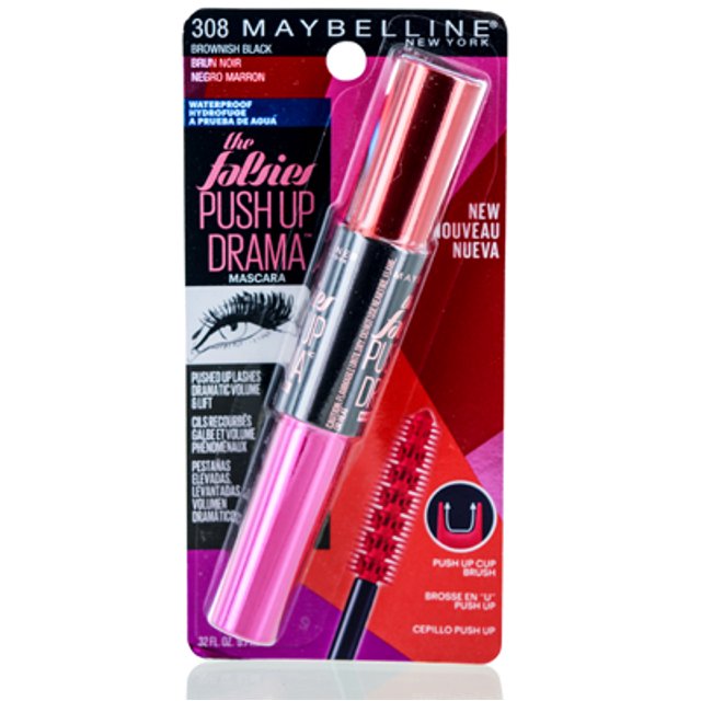 MAYBELLINE/THE FALSIES PUSH UP DRAMA MASCARA BROWNISH BLACK WATERPROOF