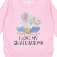 thumbnail image 3 of Inktastic I Love My Great Grandma Cute Elephants in Night Sky Toddler Sweatshirt, 3 of 4