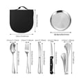 thumbnail image 2 of Cubiertos De Acero Inoxidable Plateado Brillante, 10 Piezas, 2 of 3