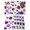Purple, variant on Blue Polka Dots Placemats Set of 12, Modern Abstract Art Placemats for Dining Table, Place Mats for Kitchen Tabletop, Waterproof Wipeable Dining Table Mats Set