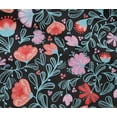 thumbnail image 4 of oneOone Cotton Flex Black Fabric Leaves & Flower Floral Sewing Craft Projects Fabric Prints By Yard 40 Inch Wide, 4 of 4