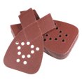 thumbnail image 1 of Unique Bargains 24 Packs 120 Grits 12 Holes Hook & Loop Sandpapers Triangular Sanding Pads Sheets with Extra Tips, 1 of 6