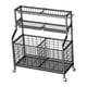 thumbnail image 2 of Equipo de entrenamiento de gimnasio en casa Rack de almacenamiento Rolling Sports Ball Ball Storage Rack 3 capas de pesas para pesas para kettlebells, 2 of 8