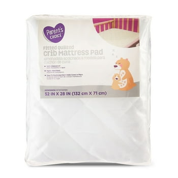 Parent's Choice Fitted Quilted Crib Mattress Pad, 52" x 28"