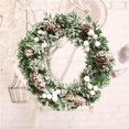 thumbnail image 6 of Pretty Comy Christmas Wreath Christmas Tree Round Bell Decor Handcrafted Elegant Holiday Wreath Wall Xmas Decoration, 6 of 6