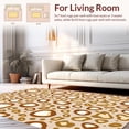 thumbnail image 2 of ODIKA 8' Machine Washable Non-Slip Area Rug, Camel & Cream Spotted High Traffic Rug, Beige, 322773, 2 of 7