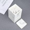 thumbnail image 4 of Toystoory Pequeña caja tejida mármol amplia blanca del algodón del para el acuerdo y el peso ligero del hogar y de la oficina Almacenamiento y organización del hogar, 4 of 6