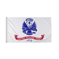 Army Flag 3x5 Ft - Durable Printed Polyester Indoor/Outdoor US Military Flag with Double Stitched Edges and Iron Plated Grommets - Show Your Support for Our Troops