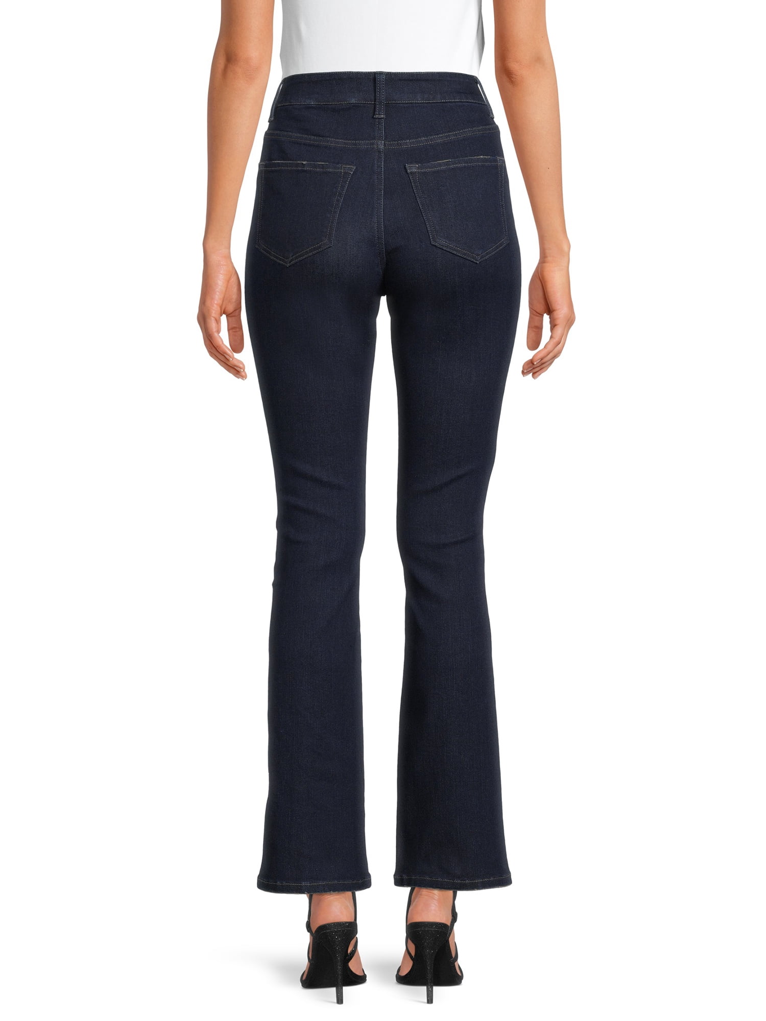 Time and Tru Women's High Rise Bootcut Jeans