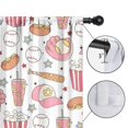 thumbnail image 4 of Blackout Kids Curtains,Pink Baseball Game Snacks Pattern Childrens Insulated Curtains Set Of 2,Bedroom Essentials,Toddler Room Decor 52"x84", 4 of 5