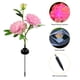 thumbnail image 1 of Lámpara de peonía Enchufe de tierra solar Decoración para el hogar 600 mAh para camino de patio trasero ( ) Rosa 2 piezas, 1 of 7