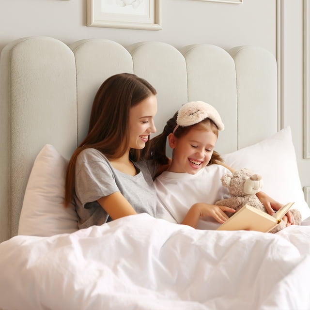 AKDSteel Lit Plateforme Simple Rembourré en Velours Rose pour Filles, avec Tête de Lit, Tiroir de Rangement, Lattes en Bois Robustes et Conception Silencieuse, Facile à Assembler