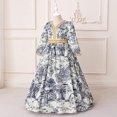 thumbnail image 4 of LOVZFMLL Fashion Girls' Summer Short Sleeve Ruffled Pockets Round-Neck Printed Dress, 4 of 9