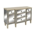 thumbnail image 6 of DecMode 31" x 48" Beige Wood Glam Cabinet, 6 of 8