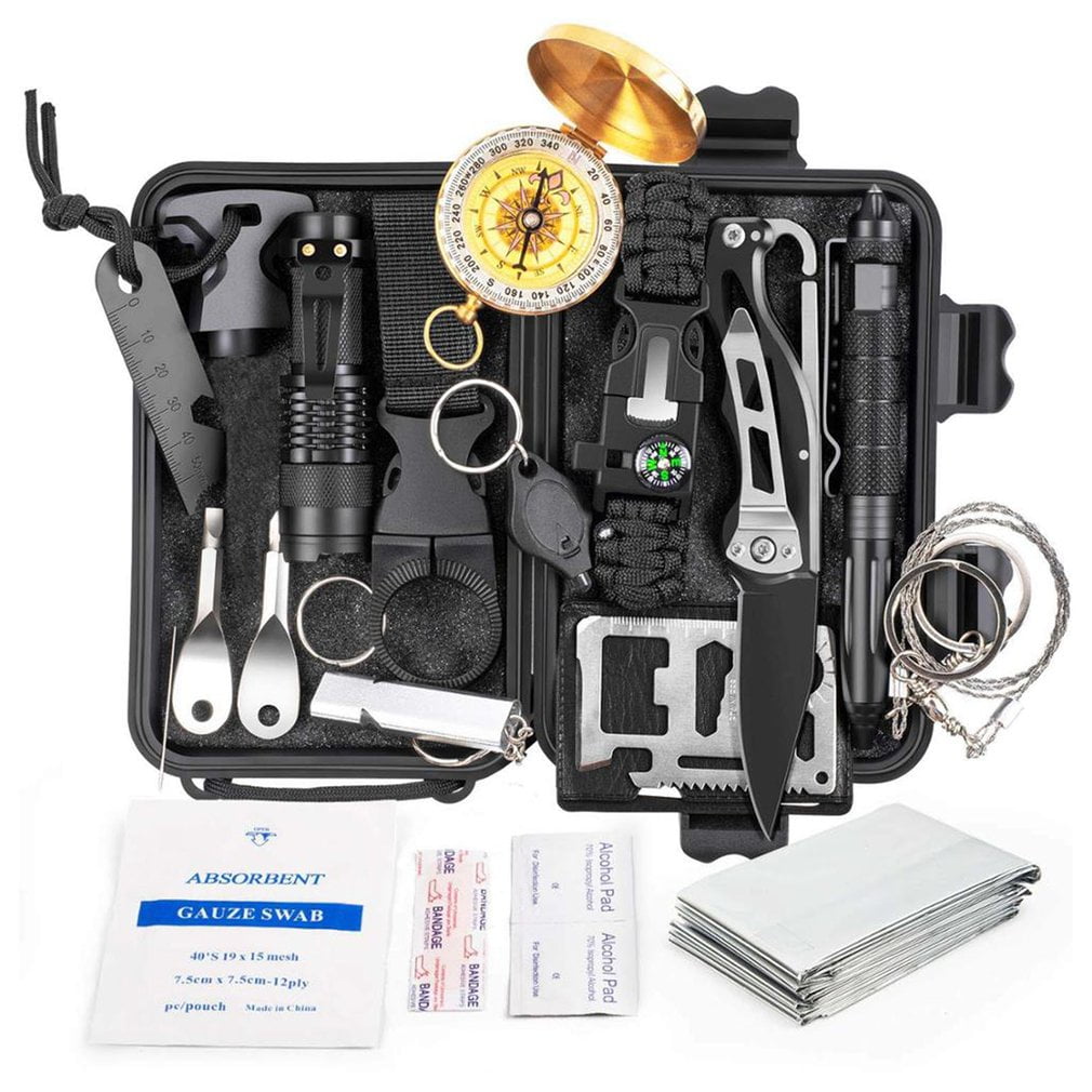 Außen Notfall Survival Kit 16in1 Emergency Camping Abenteuer Outdoor Multi Tool 