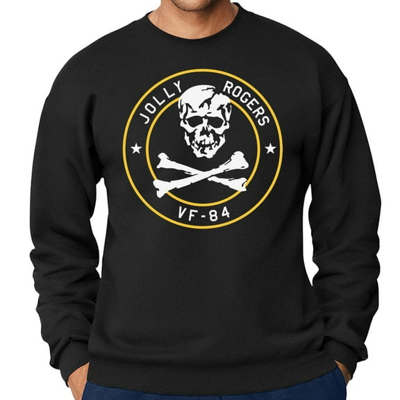 Jolly Rogers VF-84 Skull and Crossbones Crewneck Sweatshirt-XXL