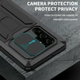 thumbnail image 6 of ELEHOLD for Samsung Galaxy S22 Ultra Heavy Duty Case, Metal Frame Triple-Layer Armor Military Grade Shockproof Kickstand Screen Protector Camera Lens Sliding Anti-Scratch Rugged Case,Black, 6 of 7