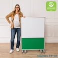 thumbnail image 6 of ECR4Kids Mobile Dry-Erase and Flannel Split Room Divider, 3-Panel, School Supplies, Contemporary, 6 of 9