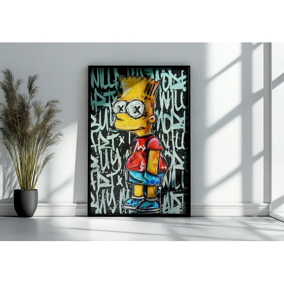 Bart Simpson Poster or Gallery Canvas Wall Art