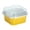 Gold1, variant on Square Aluminum Foil Cake Containers,1Pc Disposable Baking Ramekins with Clear Lids, Mini Dessert Baking Cups, Heat Resistant Aluminum Foil Box, Portable Individual Cake Packaging for Mousse