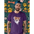 thumbnail image 2 of Corgi Peaking Out T-Shirt Men -Image by Shutterstock, Male 5X-Large, 2 of 4