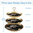 thumbnail image 3 of Raccoon 3 Tier Plastic Cupcake Stand | Dessert Table Display Holder with 21cm/24cm/27cm Plates | 32cm/12.5in Height, 3 of 6