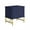 Blue, variant on Clihome 2 Drawer Nightstand with Storage, Modern Chest of Drawers Bedside Cabinet, White
