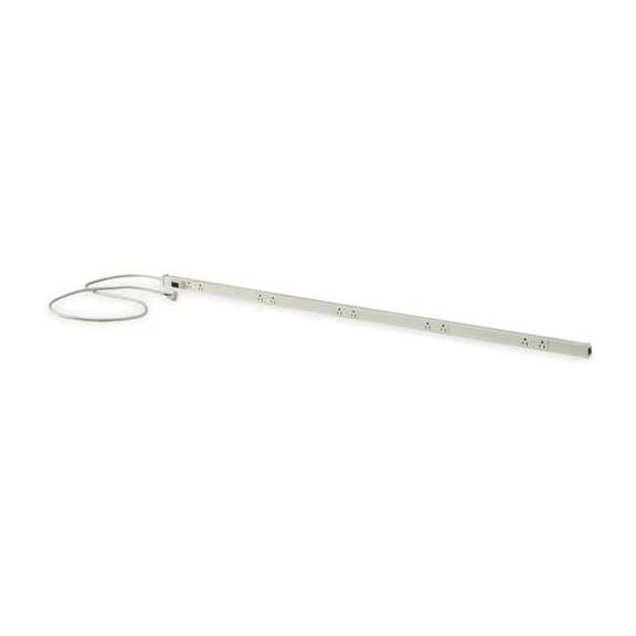 Outlet Strip, Switched, 10 5-15R, 5-15P, 6 ft., White PT155112P