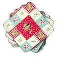 thumbnail image 2 of Tiger Barb Love Foam Coaster Set of 4 Red, 2 of 4