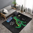 thumbnail image 2 of Space Dino Cartoon Black Shaggy Area Rug, Rugs for Living Room Bedroom Non Slip Door Mat Indoor Carpet Machine Washable Nursery Home Decor Floor Mats for Entryway 60x39in-#, 2 of 5