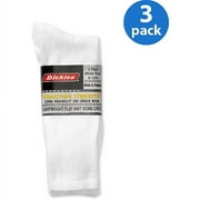 Genuine Dickies Men's Industrial Strength Flat Knit Crew Work Socks, 3-Pack