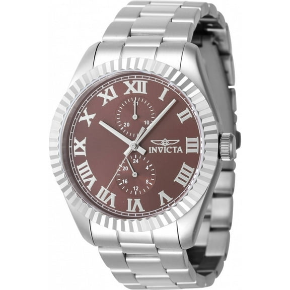 Invicta 47124 Men's Specialty Copper Dial Silver Bracelet Watch