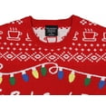 thumbnail image 4 of Friends TV Series Men's Logo And Holiday Lights Ugly Christmas Adult Pullover Sweater, 4 of 7
