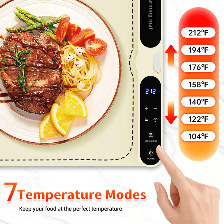MQ Food Warming Mat, 39.4" x 15", 7-Level Temp photo 4