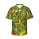 thumbnail image 2 of Camisa hawaiana con estampado 3D navideño para hombre, camisas de playa con plantas para vacaciones de verano, camisa hawaiana de manga corta con botones, camiseta de calidad superior, 2 of 5