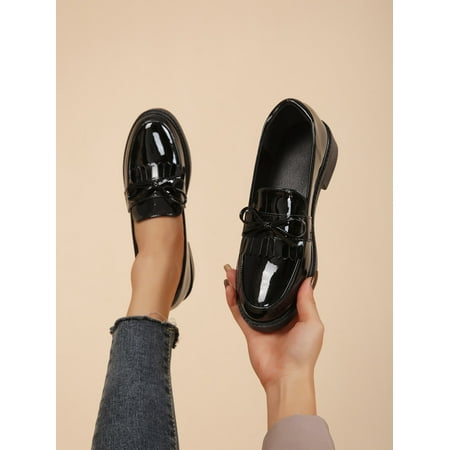 

Bow & Fringe Decor Flat Loafers Women‘s Shoes Women‘s Footwear