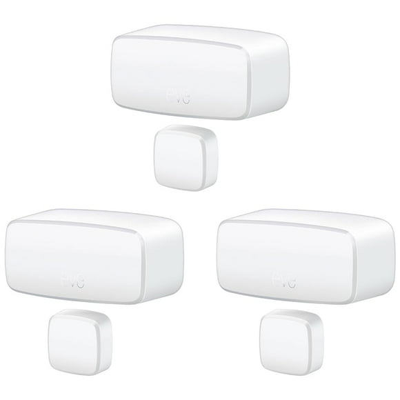 Eve Door & Window (Matter) Paquete de 3 - Sensor de contacto inteligente para puertas y ventanas Estado abierto/cerrado Control automático de accesorios Matter Over Thread Apple Home Alexa Google Home