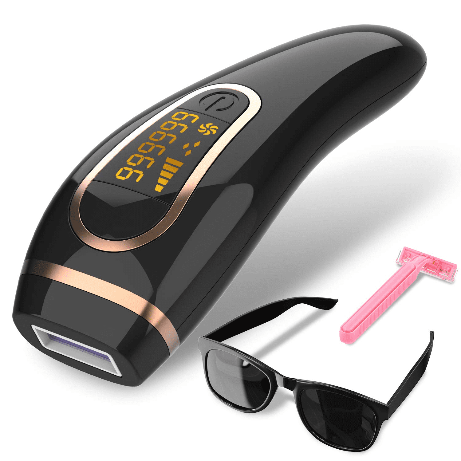 IPL Hair Removal Laser Hair Removal 999999 Flashes Painless Permanent Hair Remover for Face, Body,Legs,Arms,Armpits,At-Home Use(Black) IPL Hair Removal Laser Hair Removal 999999 Flashes Painless Permanent Hair Remover for Face, Body,Legs,Arms,Armpits,At-Home Use(Black)