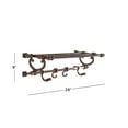 thumbnail image 2 of Decmode Modern Copper Finish Aluminum Wall Hook Shelf 24" x 6", 2 of 5