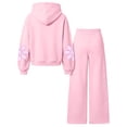 thumbnail image 7 of Mooqilaa Girls Outfit Sets Long Sleeve, Casual Spring Fall 2 Piece Graphic Girls Clothing Sets Size 14-16 Pink, 7 of 7