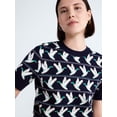 thumbnail image 4 of Free Assembly Women's and Women's Plus Cozy Yarn Sweater Tee with Short Sleeves, Sizes XS-4X, 4 of 5