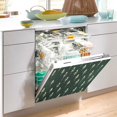 thumbnail image 2 of Yayeee Magnetic Dishwasher Cover for The Front Decoration Home Kitchen Machine Sticker Protector, Dark Green Plants, 2 of 6