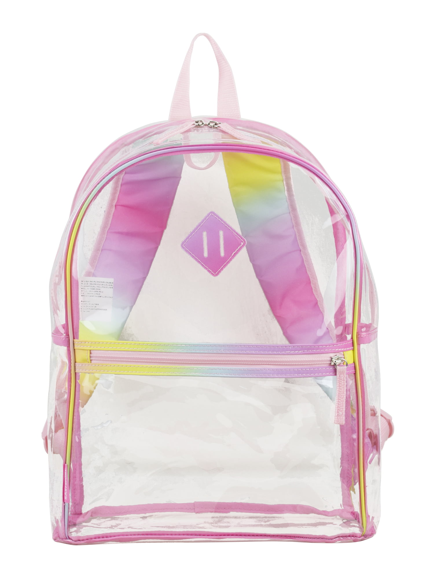 Eastsport Multi-Purpose Clear Backpack with Flame Sling Sackpack 
