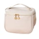 thumbnail image 1 of Bolsa portátil de gran capacidad impermeable para guardar brochas de maquillaje, hecha de cuero de PU, 1 of 5